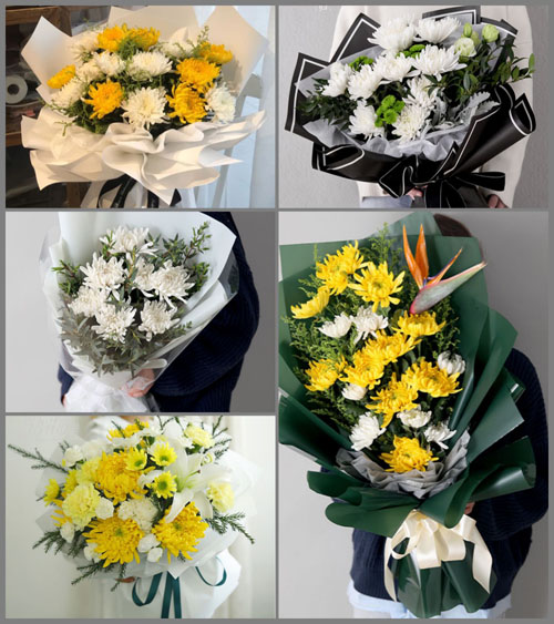 浙江省台州仙居县淡竹乡白事花束代送